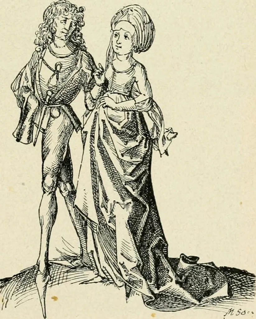 An illustration from Das häusliche Leben der europäischen Kulturvölker vom Mittelalter bis zur zweiten Hälfte des 18. Jahrhunderts, 1903, leaf 244