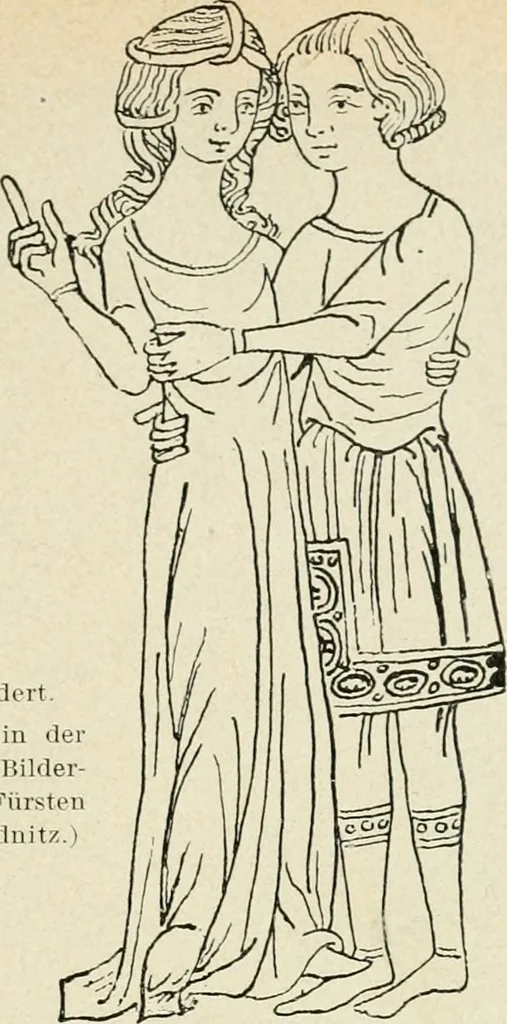 An illustration from Das häusliche Leben der europäischen Kulturvölker vom Mittelalter bis zur zweiten Hälfte des 18. Jahrhunderts, 1903, leaf 244