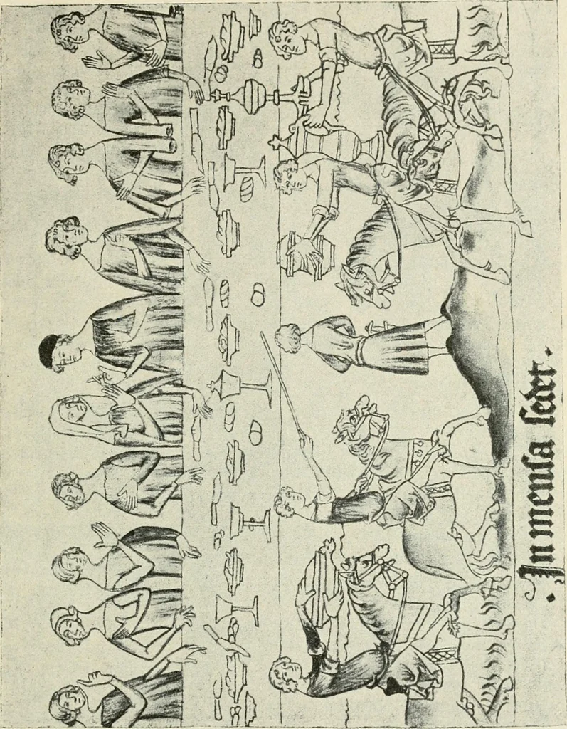 An illustration from Das häusliche Leben der europäischen Kulturvölker vom Mittelalter bis zur zweiten Hälfte des 18. Jahrhunderts, 1903, leaf 314