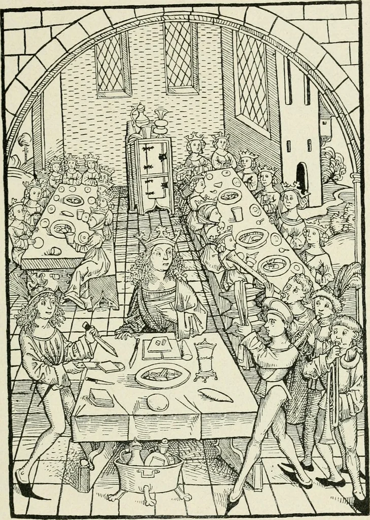 An illustration from Das häusliche Leben der europäischen Kulturvölker vom Mittelalter bis zur zweiten Hälfte des 18. Jahrhunderts, 1903, leaf 316