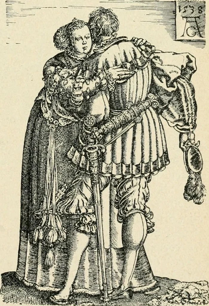 An illustration from Das häusliche Leben der europäischen Kulturvölker vom Mittelalter bis zur zweiten Hälfte des 18. Jahrhunderts, 1903, leaf 374