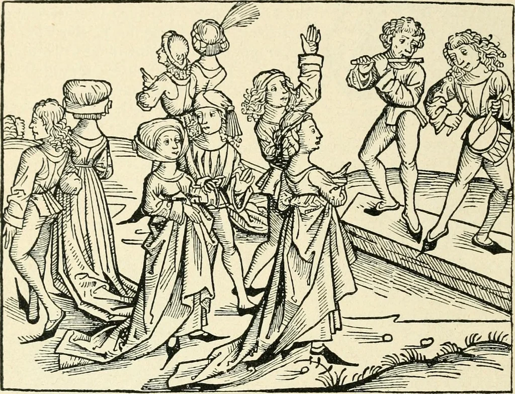 An illustration from Das häusliche Leben der europäischen Kulturvölker vom Mittelalter bis zur zweiten Hälfte des 18. Jahrhunderts, 1903, leaf 375