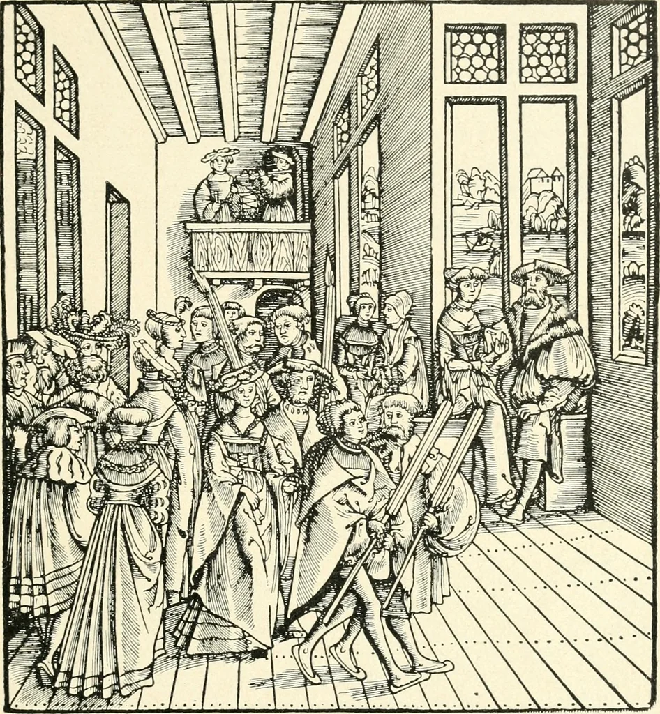 An illustration from Das häusliche Leben der europäischen Kulturvölker vom Mittelalter bis zur zweiten Hälfte des 18. Jahrhunderts, 1903, leaf 376
