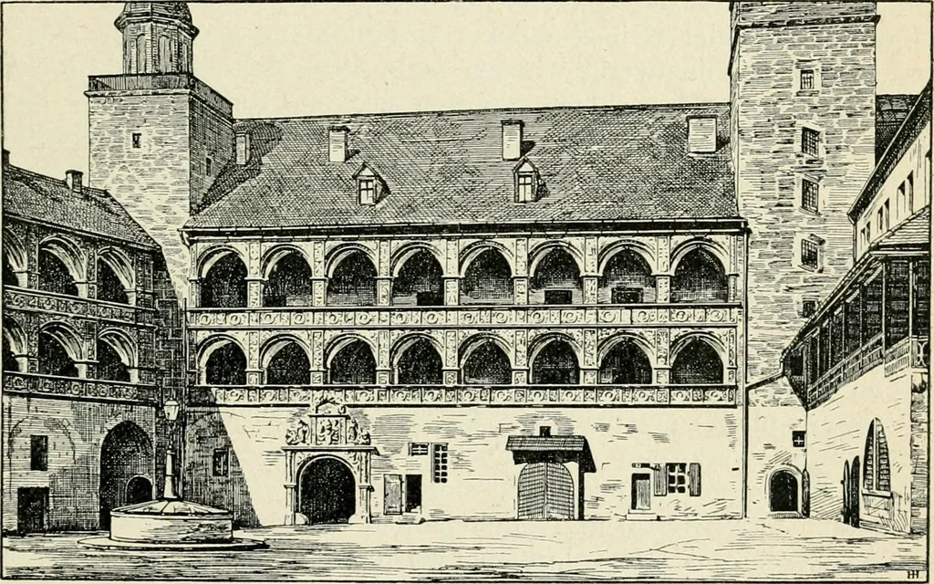 An illustration from Das häusliche Leben der europäischen Kulturvölker vom Mittelalter bis zur zweiten Hälfte des 18. Jahrhunderts, 1903, leaf 42