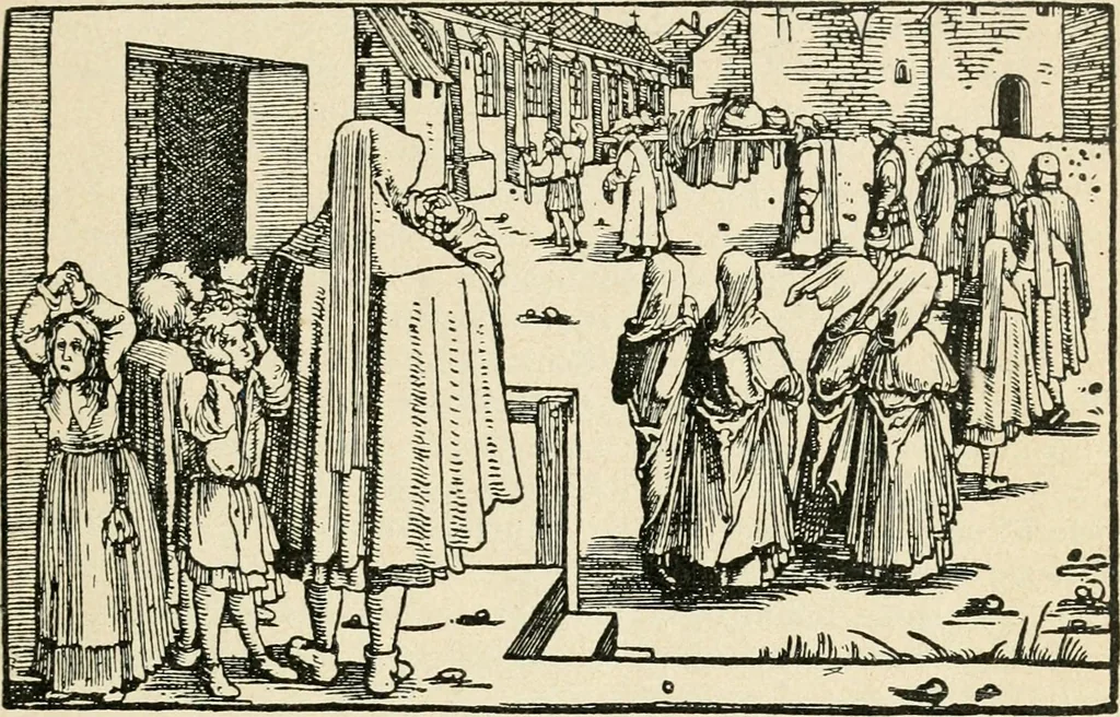 An illustration from Das häusliche Leben der europäischen Kulturvölker vom Mittelalter bis zur zweiten Hälfte des 18. Jahrhunderts, 1903, leaf 428