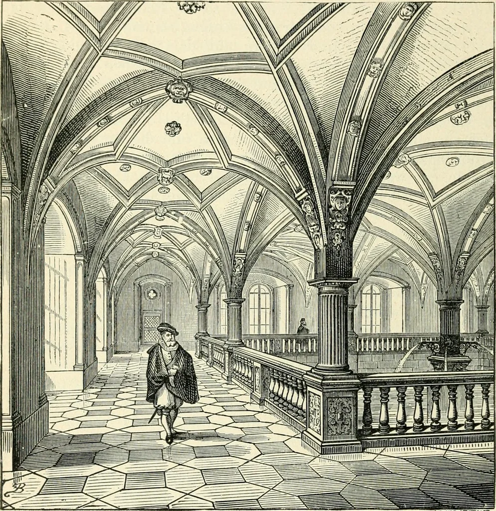 An illustration from Das häusliche Leben der europäischen Kulturvölker vom Mittelalter bis zur zweiten Hälfte des 18. Jahrhunderts, 1903, leaf 45