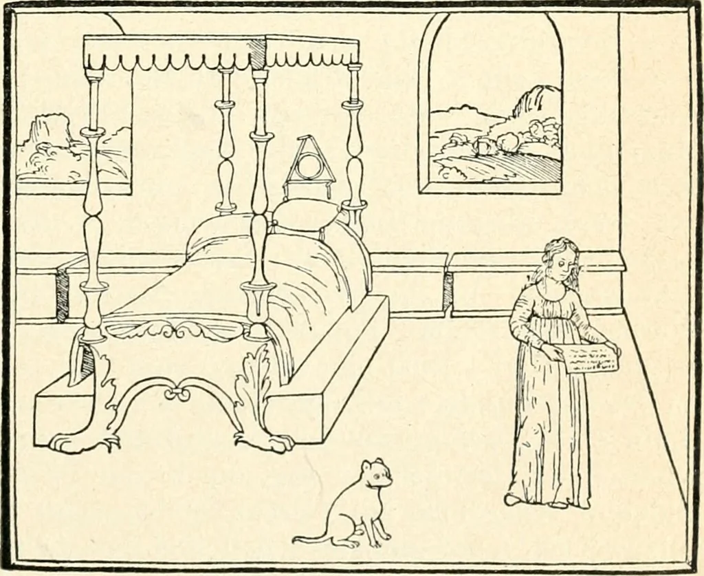 An illustration from Das häusliche Leben der europäischen Kulturvölker vom Mittelalter bis zur zweiten Hälfte des 18. Jahrhunderts, 1903, leaf 50