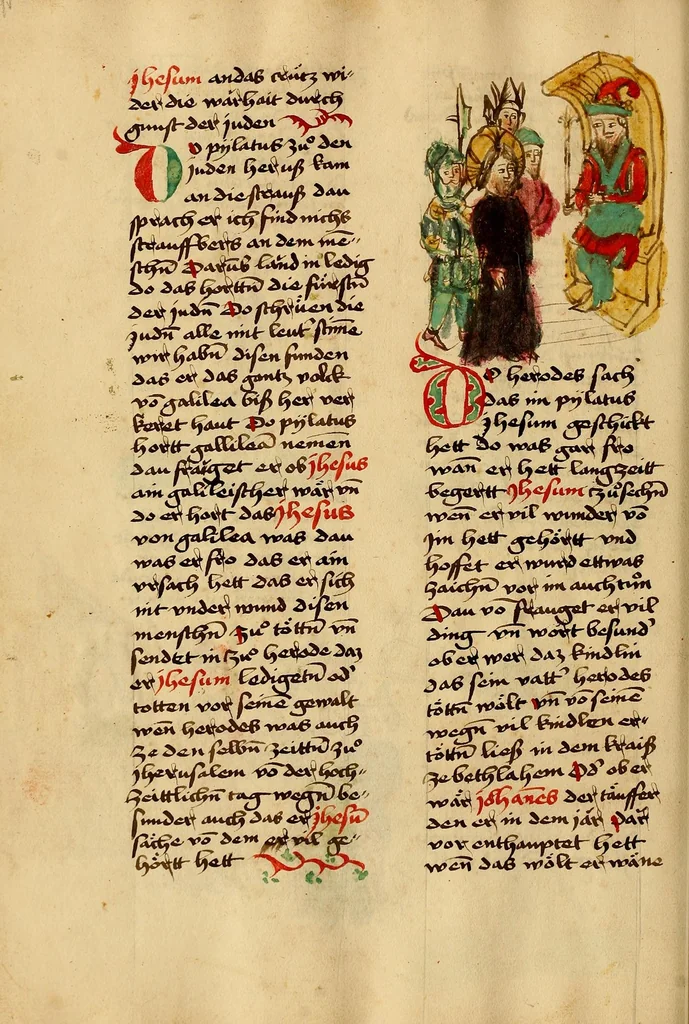 An illustration from Das Leiden unsers Herren Jhesu Christi, leaf 140
