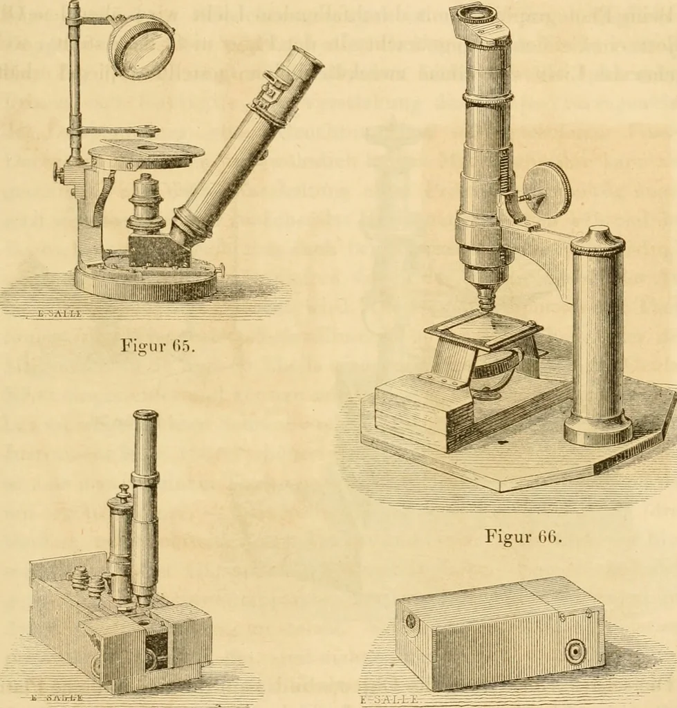 An illustration from Das Mikroskop, Theorie und Anwendung desselben, 1867, leaf 132