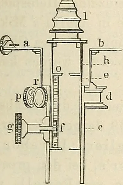 An illustration from Das mikroskop : Theorie, gebrauch, geschichte und gegenwärtiger zustand desselben, 1866, leaf 1012
