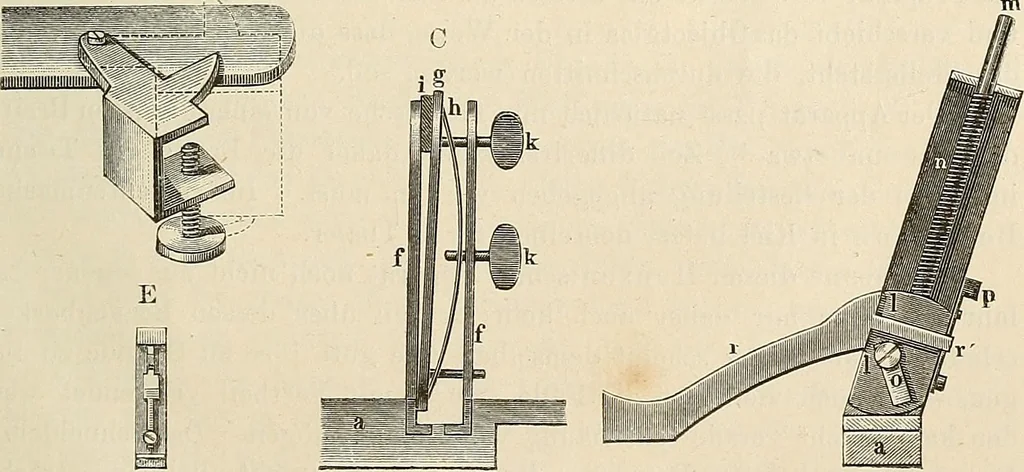 An illustration from Das mikroskop : Theorie, gebrauch, geschichte und gegenwärtiger zustand desselben, 1866, leaf 1110