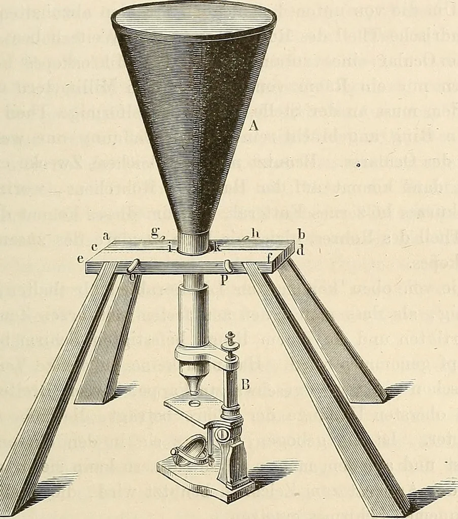 An illustration from Das mikroskop : Theorie, gebrauch, geschichte und gegenwärtiger zustand desselben, 1866, leaf 656