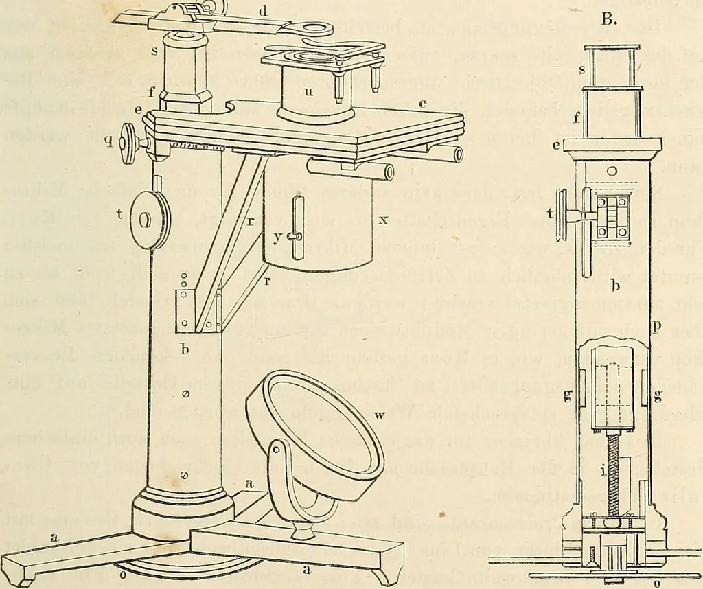 An illustration from Das mikroskop : Theorie, gebrauch, geschichte und gegenwärtiger zustand desselben, 1866, leaf 786