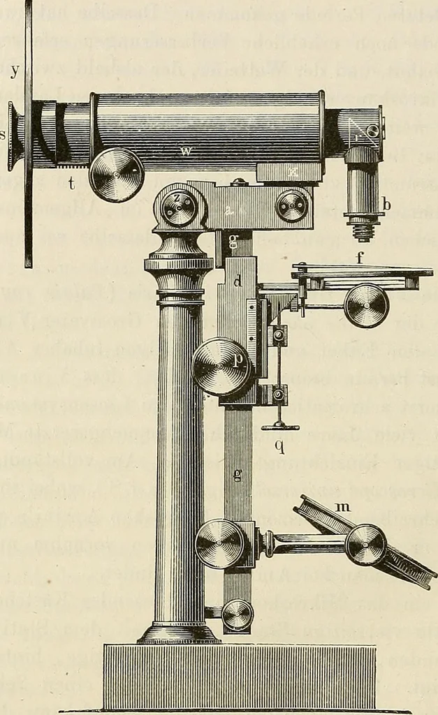 An illustration from Das mikroskop : Theorie, gebrauch, geschichte und gegenwärtiger zustand desselben, 1866, leaf 839