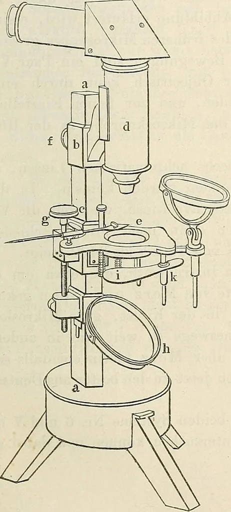 An illustration from Das mikroskop : Theorie, gebrauch, geschichte und gegenwärtiger zustand desselben, 1866, leaf 874