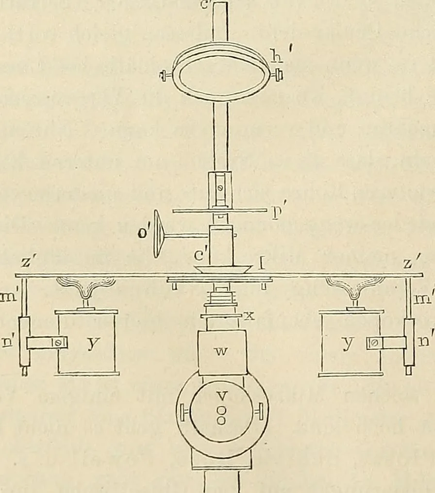 An illustration from Das mikroskop : Theorie, gebrauch, geschichte und gegenwärtiger zustand desselben, 1866, leaf 931