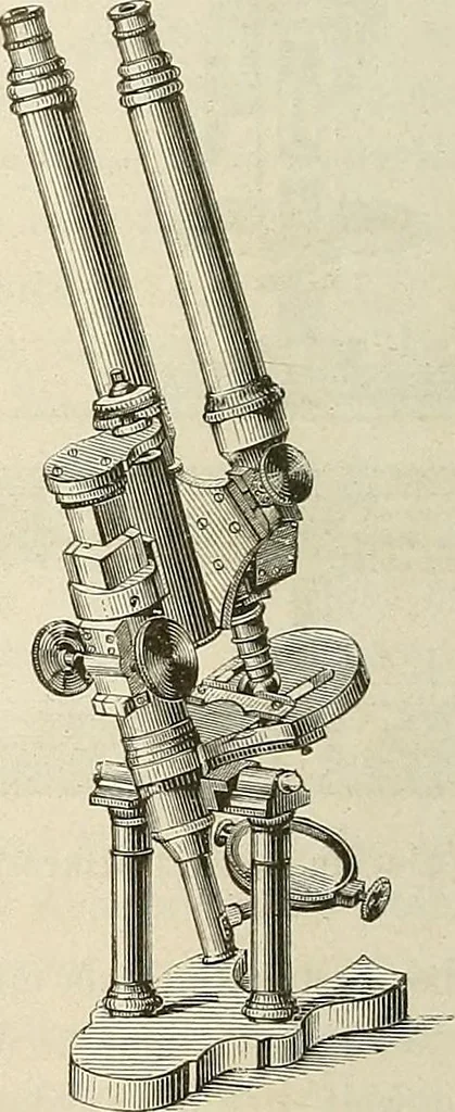 An illustration from Das mikroskop : Theorie, gebrauch, geschichte und gegenwärtiger zustand desselben, 1866, leaf 941