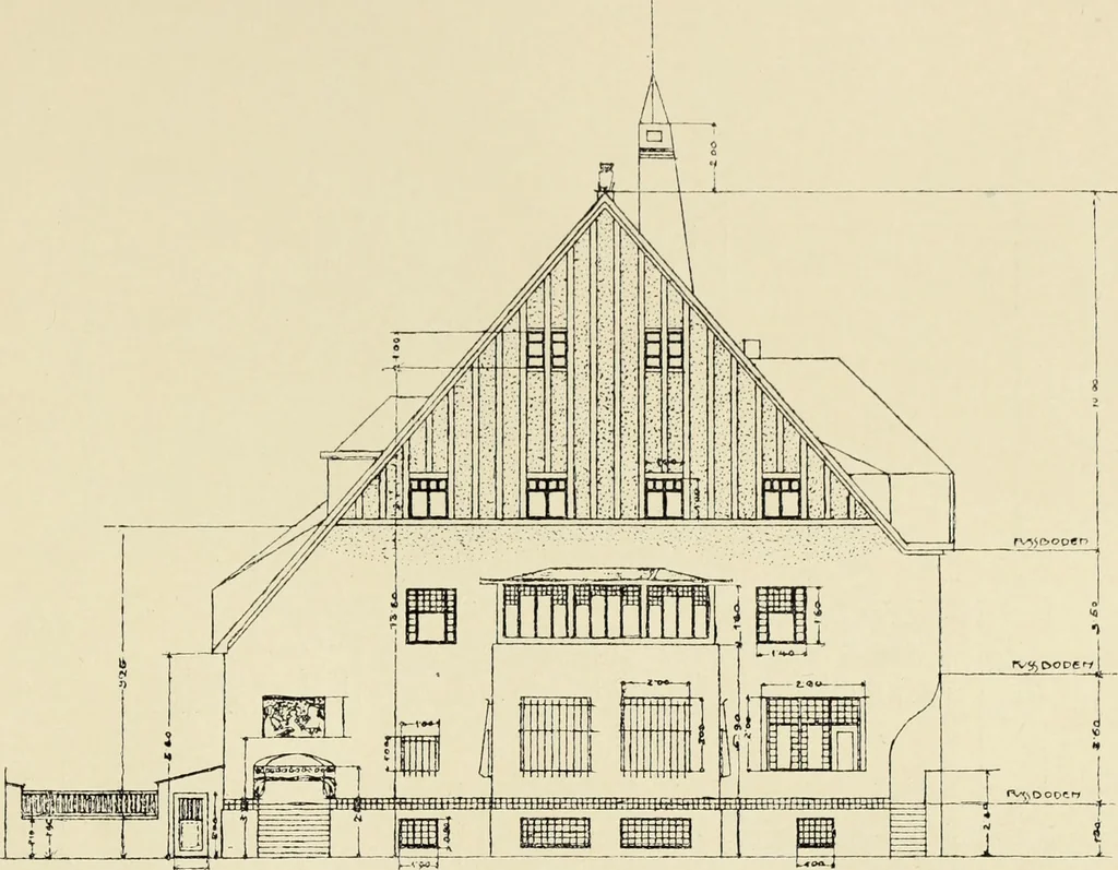 An illustration from Das moderne Landhaus : ein Beitrag zur neuen Baukunst, 1905, leaf 22