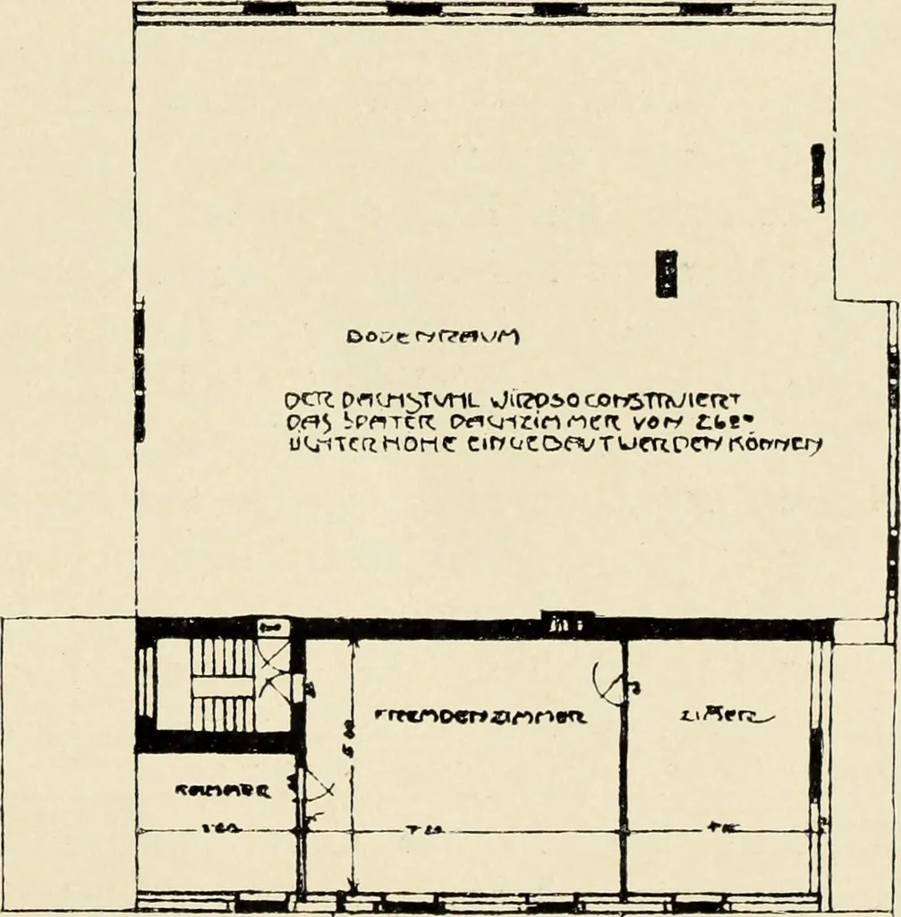 An illustration from Das moderne Landhaus : ein Beitrag zur neuen Baukunst, 1905, leaf 24