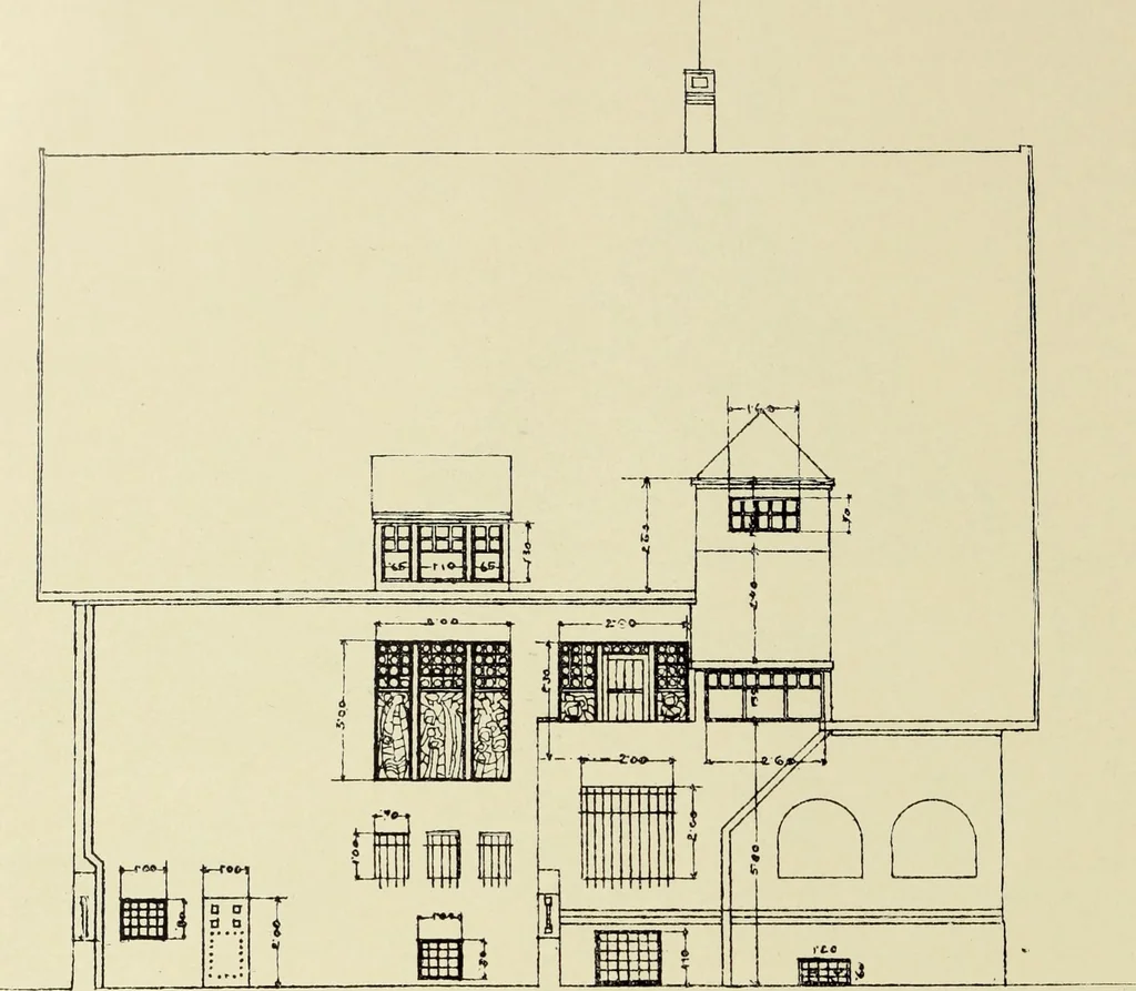 An illustration from Das moderne Landhaus : ein Beitrag zur neuen Baukunst, 1905, leaf 25