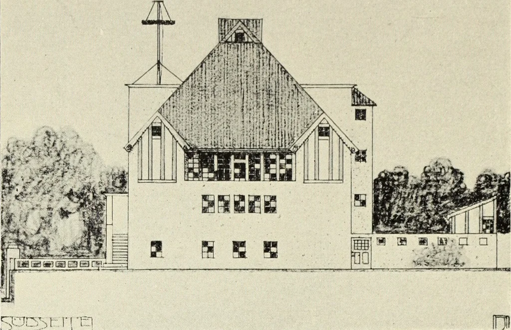 An illustration from Das moderne Landhaus : ein Beitrag zur neuen Baukunst, 1905, leaf 28
