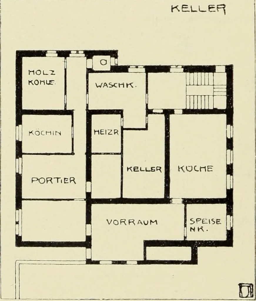 An illustration from Das moderne Landhaus : ein Beitrag zur neuen Baukunst, 1905, leaf 29