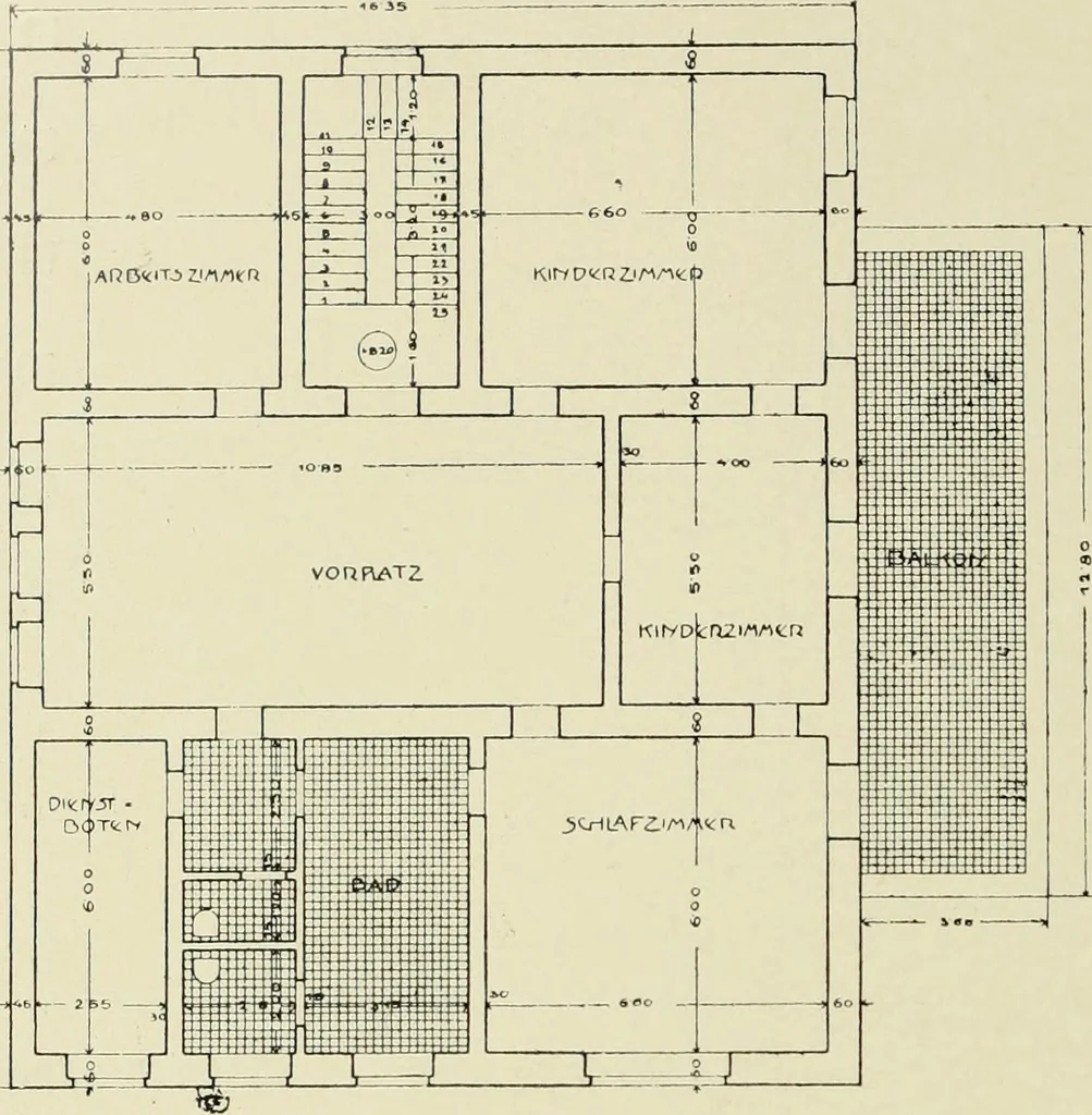 An illustration from Das moderne Landhaus : ein Beitrag zur neuen Baukunst, 1905, leaf 33
