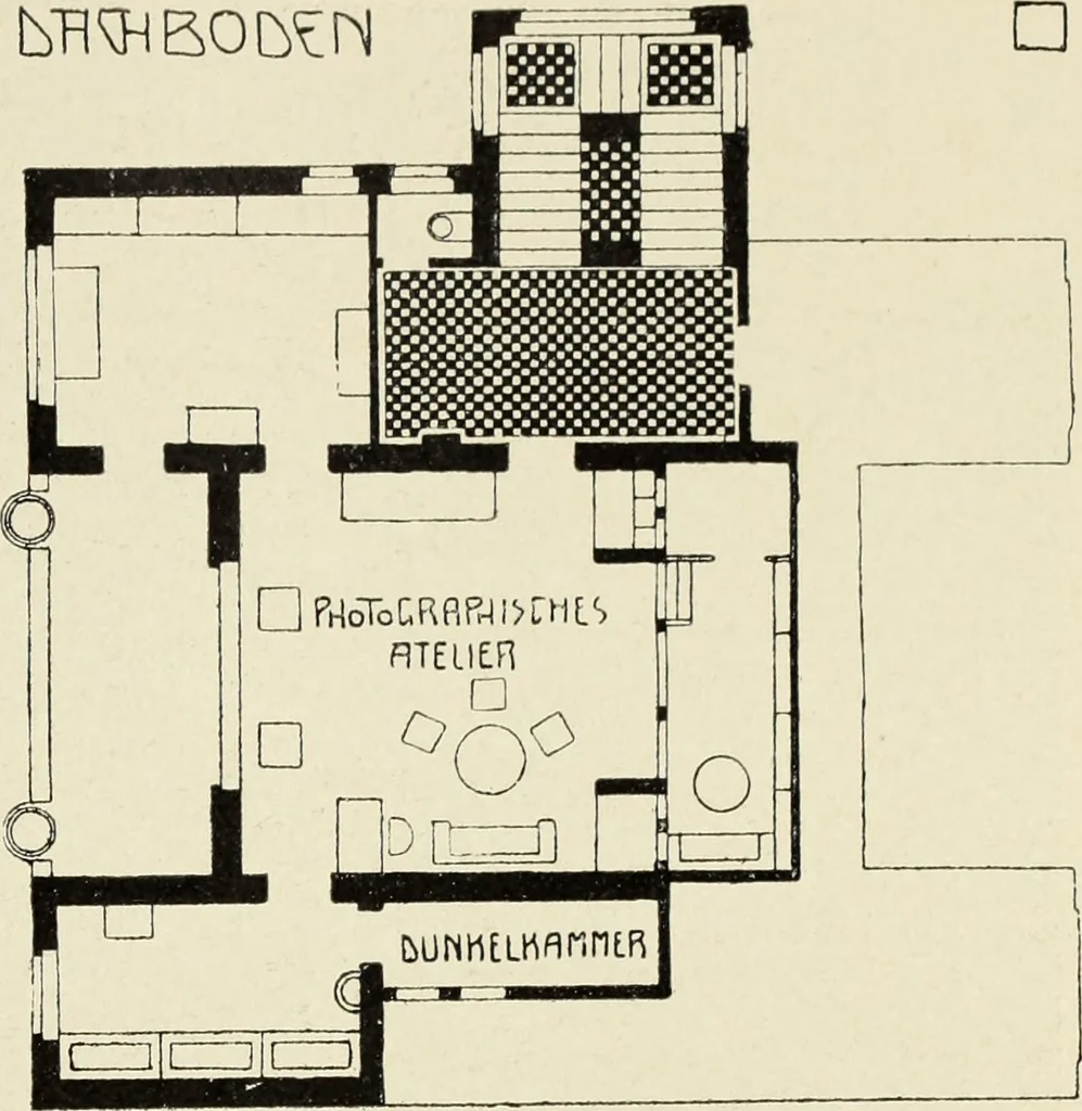 An illustration from Das moderne Landhaus : ein Beitrag zur neuen Baukunst, 1905, leaf 54