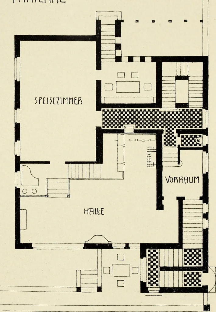 An illustration from Das moderne Landhaus : ein Beitrag zur neuen Baukunst, 1905, leaf 58