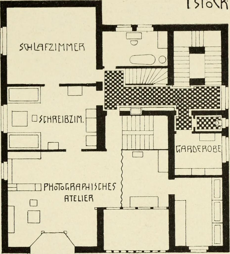 An illustration from Das moderne Landhaus : ein Beitrag zur neuen Baukunst, 1905, leaf 60