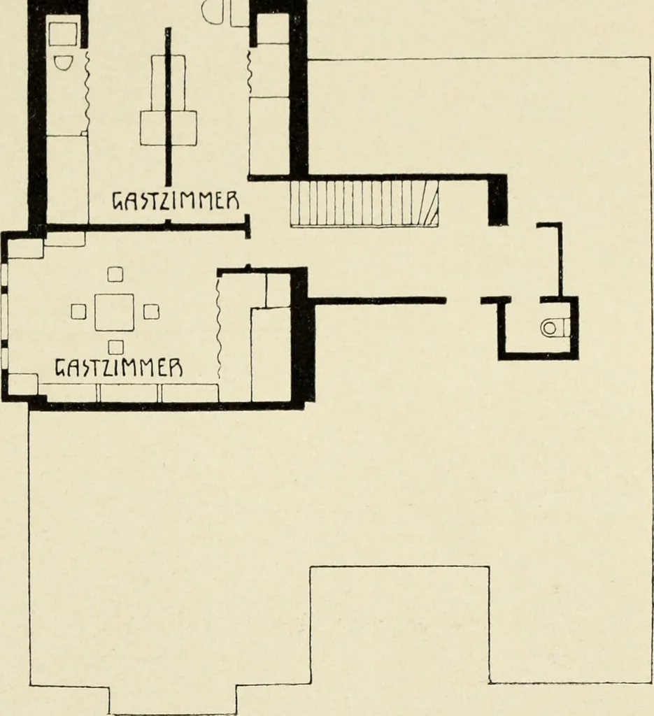 An illustration from Das moderne Landhaus : ein Beitrag zur neuen Baukunst, 1905, leaf 64