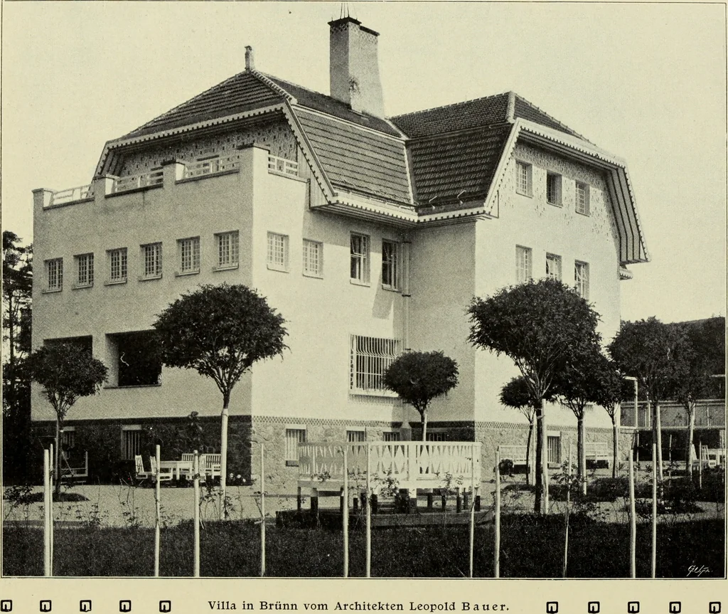 An illustration from Das moderne Landhaus : ein Beitrag zur neuen Baukunst, 1905, leaf 69