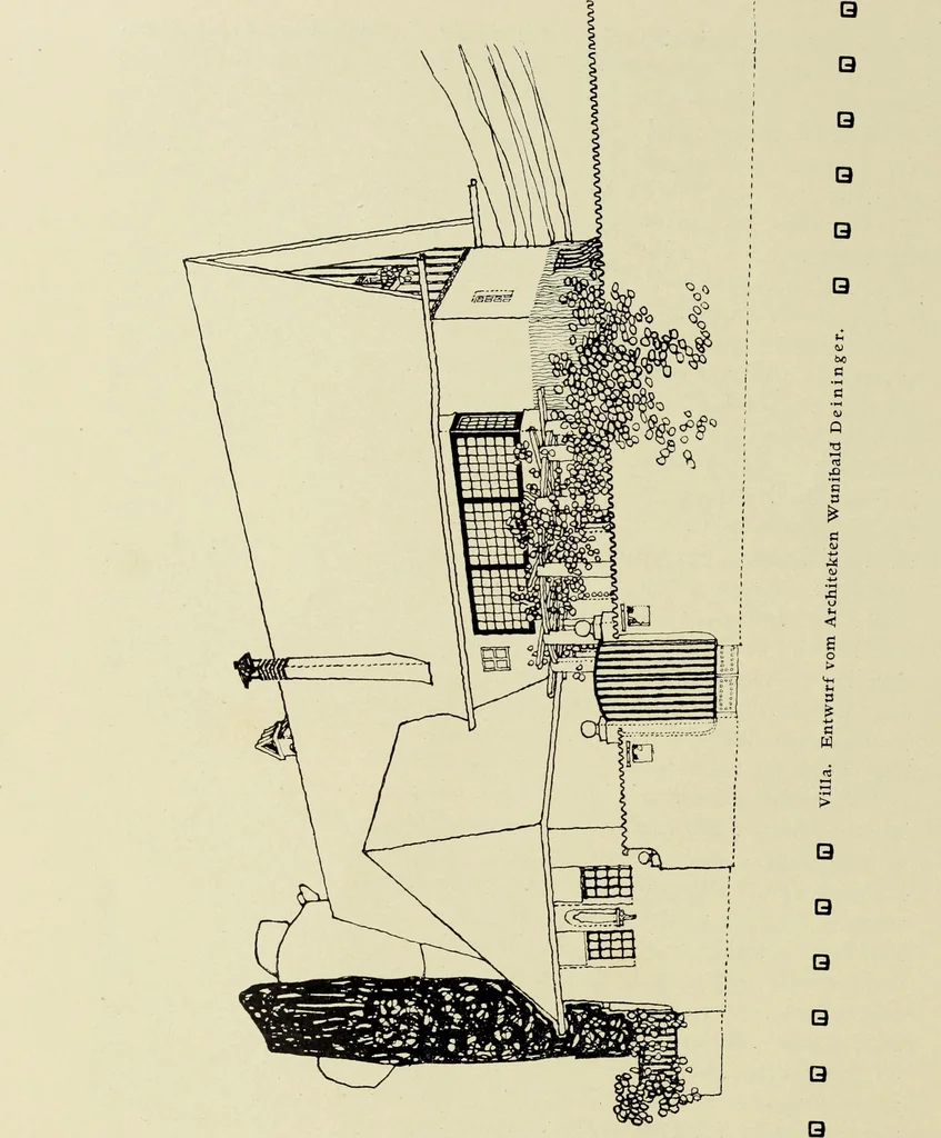 An illustration from Das moderne Landhaus : ein Beitrag zur neuen Baukunst, 1905, leaf 81