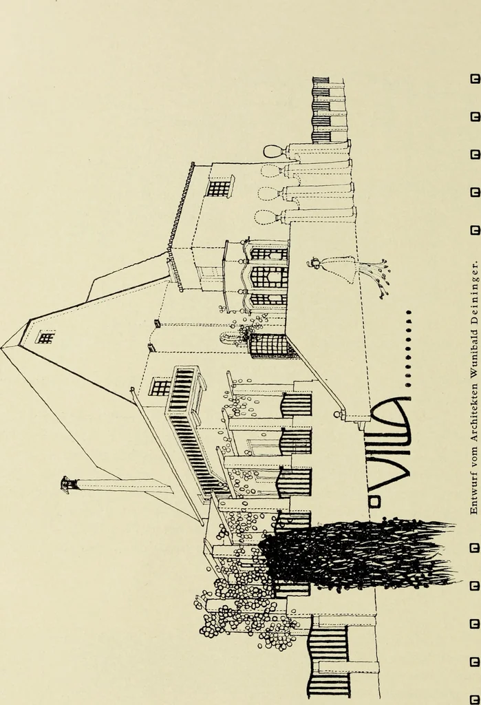 An illustration from Das moderne Landhaus : ein Beitrag zur neuen Baukunst, 1905, leaf 83