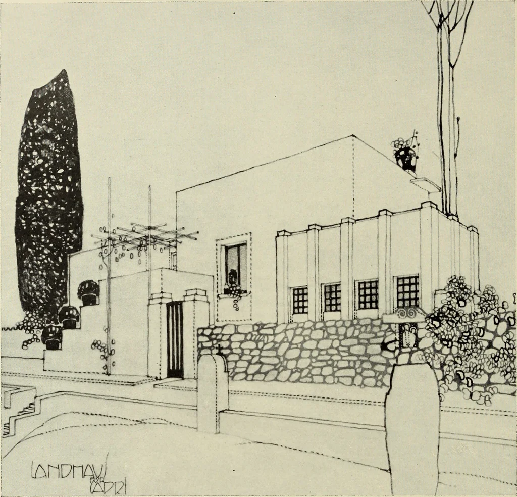 An illustration from Das moderne Landhaus : ein Beitrag zur neuen Baukunst, 1905, leaf 85