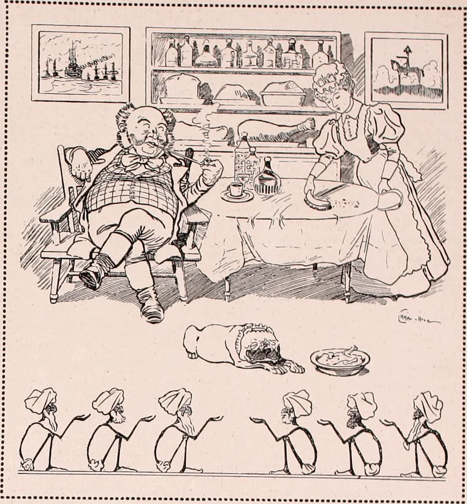 An illustration from Das perfide Albion, 1915, leaf 12