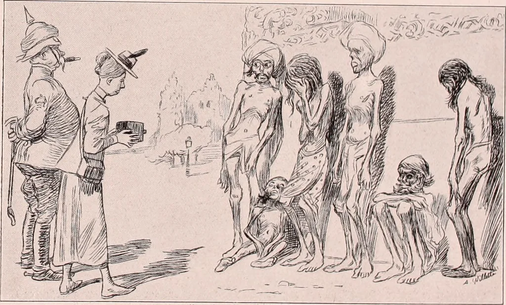 An illustration from Das perfide Albion, 1915, leaf 12