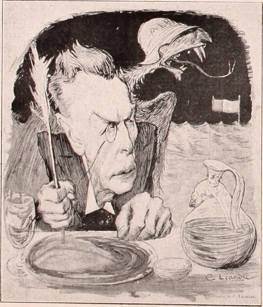An illustration from Das perfide Albion, 1915, leaf 17