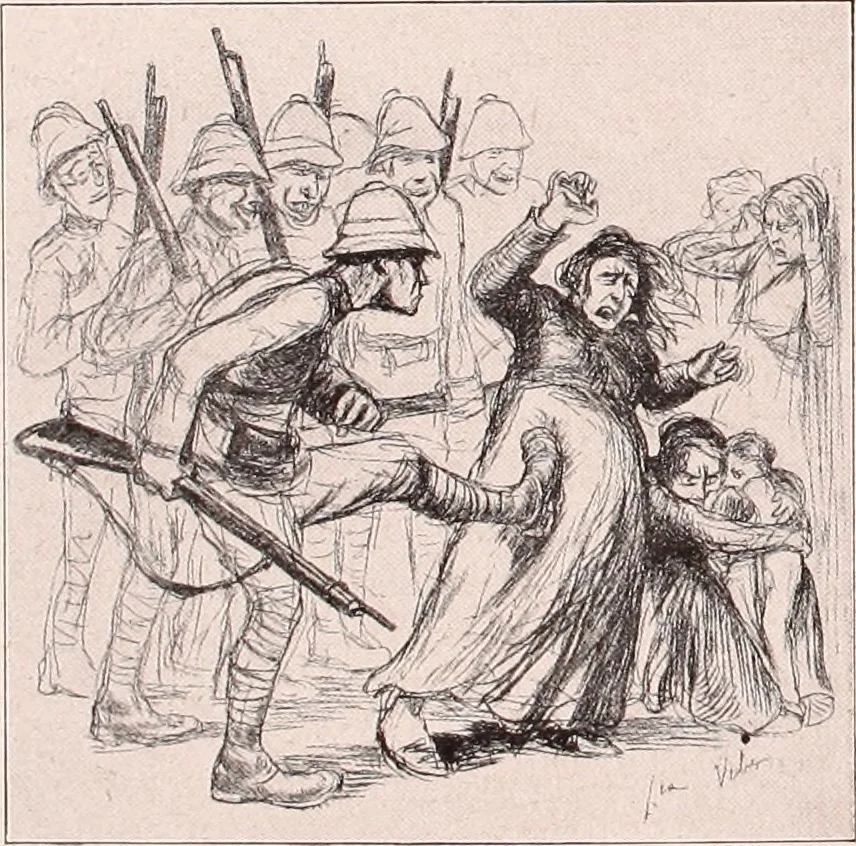 An illustration from Das perfide Albion, 1915, leaf 21