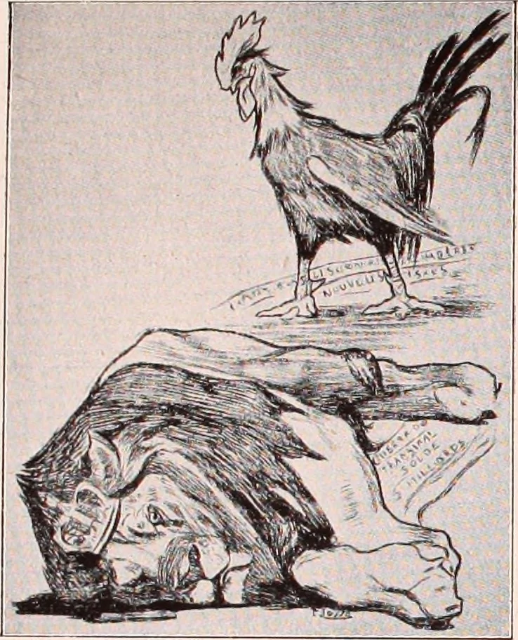An illustration from Das perfide Albion, 1915, leaf 27