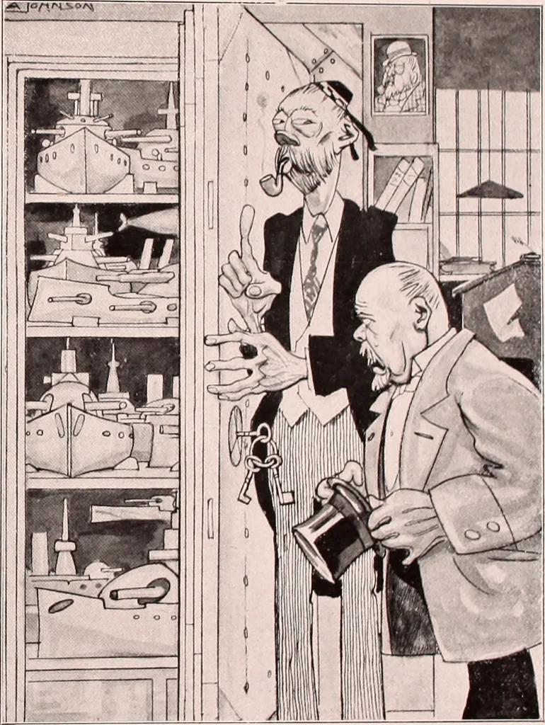 An illustration from Das perfide Albion, 1915, leaf 34