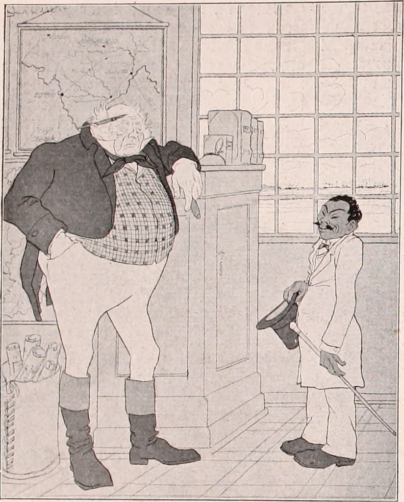 An illustration from Das perfide Albion, 1915, leaf 35
