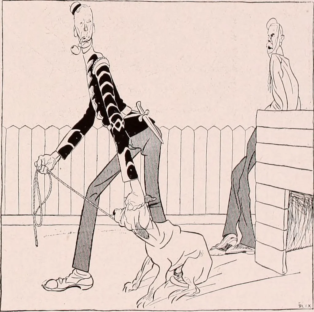 An illustration from Das perfide Albion, 1915, leaf 36
