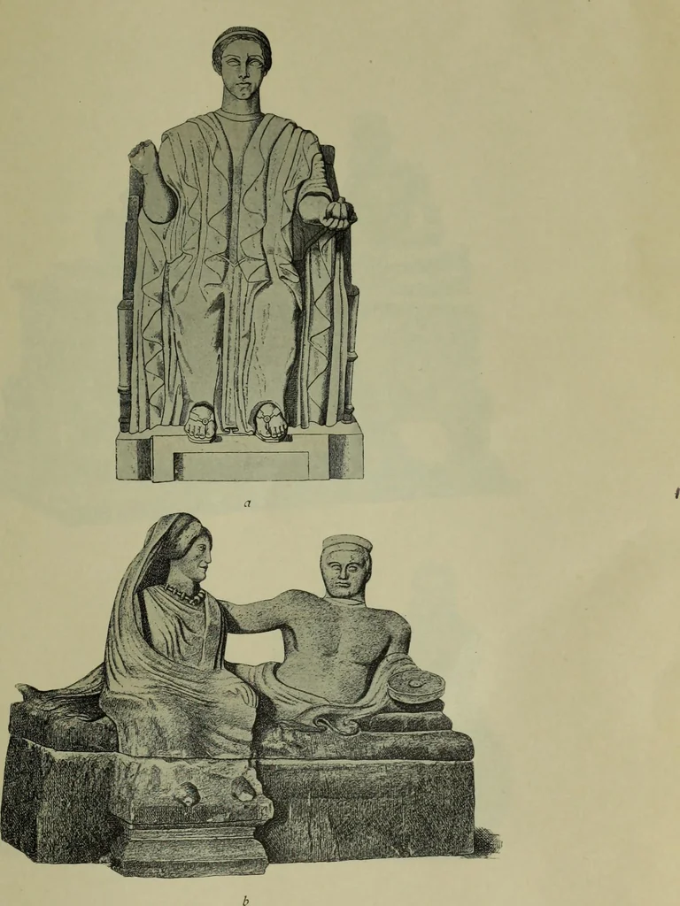 An illustration from Das porträt an grabdenkmalen, seine enstehung und entwickelung vom alterthum bis zur italianischen renaissance, 1902, leaf 167