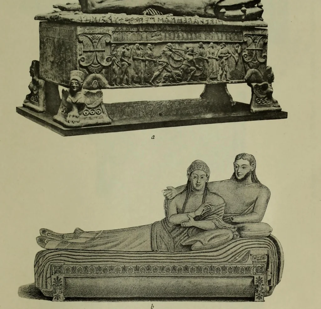 An illustration from Das porträt an grabdenkmalen, seine enstehung und entwickelung vom alterthum bis zur italianischen renaissance, 1902, leaf 169