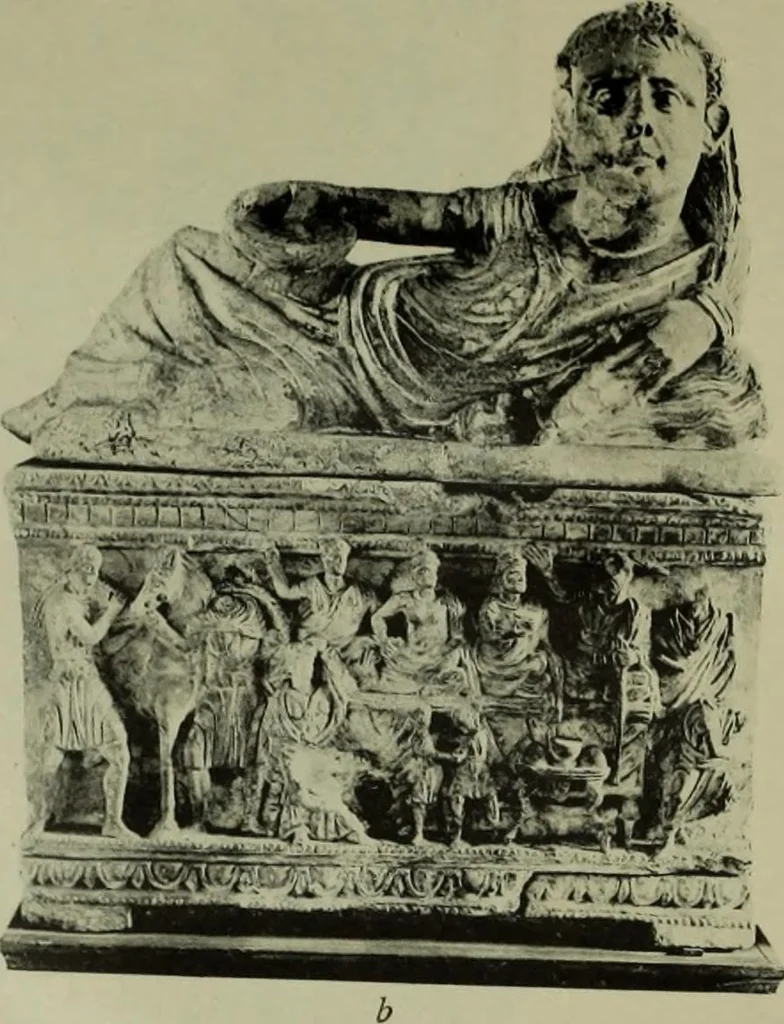 An illustration from Das porträt an grabdenkmalen, seine enstehung und entwickelung vom alterthum bis zur italianischen renaissance, 1902, leaf 171
