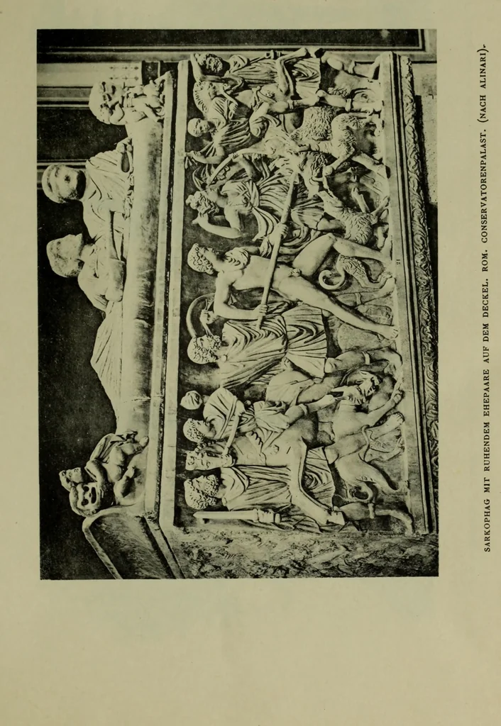 An illustration from Das porträt an grabdenkmalen, seine enstehung und entwickelung vom alterthum bis zur italianischen renaissance, 1902, leaf 189