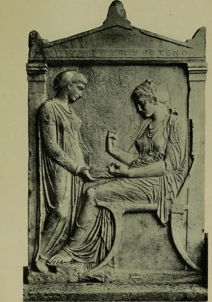 An illustration from Das porträt an grabdenkmalen, seine enstehung und entwickelung vom alterthum bis zur italianischen renaissance, 1902, leaf 193