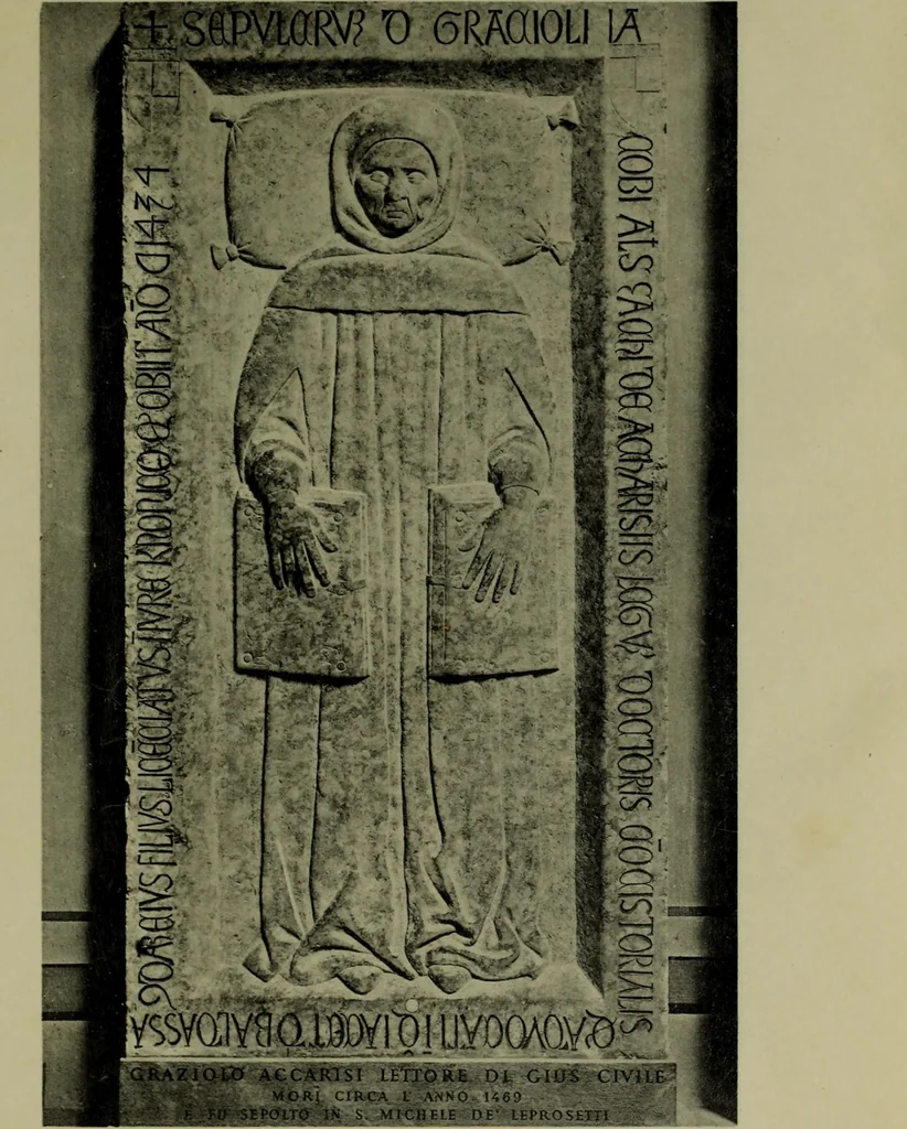 An illustration from Das porträt an grabdenkmalen, seine enstehung und entwickelung vom alterthum bis zur italianischen renaissance, 1902, leaf 207