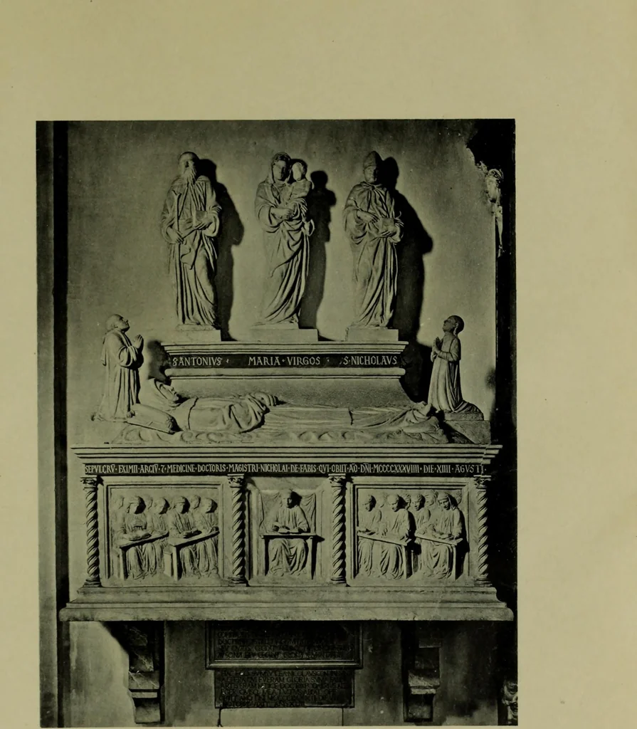 An illustration from Das porträt an grabdenkmalen, seine enstehung und entwickelung vom alterthum bis zur italianischen renaissance, 1902, leaf 221